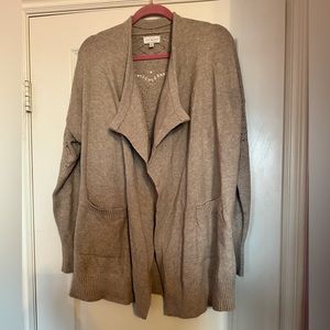 Lucky Brand Beige Cardigan, size L